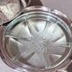 Antique Decorative Caviar Dish Caviar Serving, Silver Quadruple Plate Lid, Spoon
