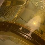 Vase from the 30s/40s with tiered smoked glass, beautiful strusturation and light catchment