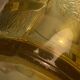 Vase from the 30s/40s with tiered smoked glass, beautiful strusturation and light catchment