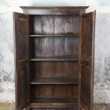 Indian cabinet in patinated and varnished wood