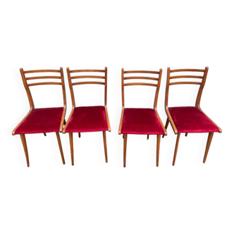 4 chaises vintage