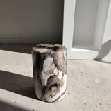 Side table in petrified wood