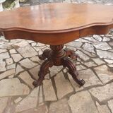 Table guéridon violonné acajou époque xix