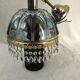 Glass chandelier Blues shabby chic has tassels