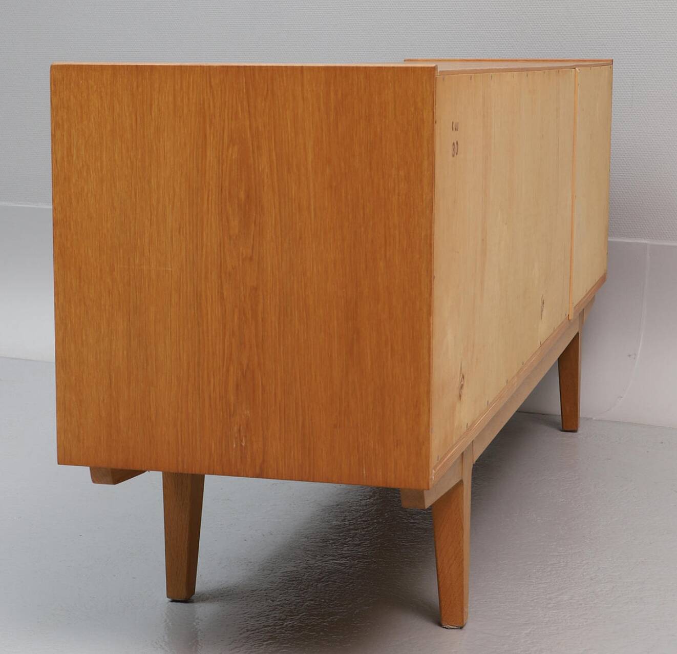 Scandinavian wooden sideboard by Erik Wortz