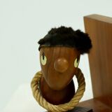 Danish Design Optimist and Pessimist Book Ends by Hans Bolling 1960s