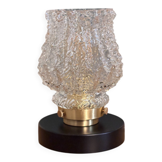 Art Deco table lamp with an antique globe - vintage handmade lamp