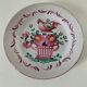 Saint-Clément & K&G plate – rooster on basket decoration, circa 1920