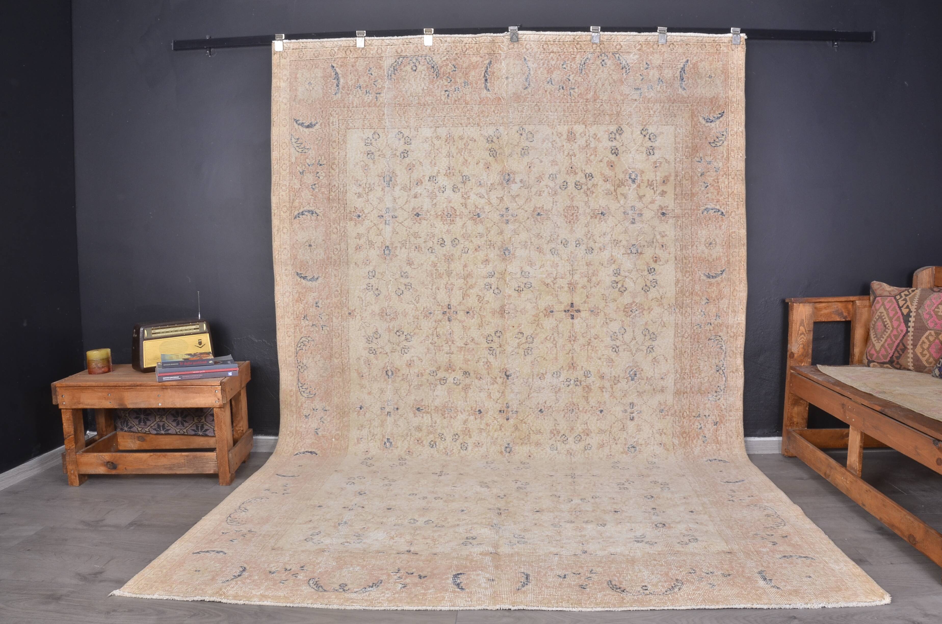 Oushak Neutral Vintage Carpet sku 2359