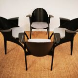 Set of 4 Pascal Mourgue armchairs, Galateo model, Scarabat edition, 1980