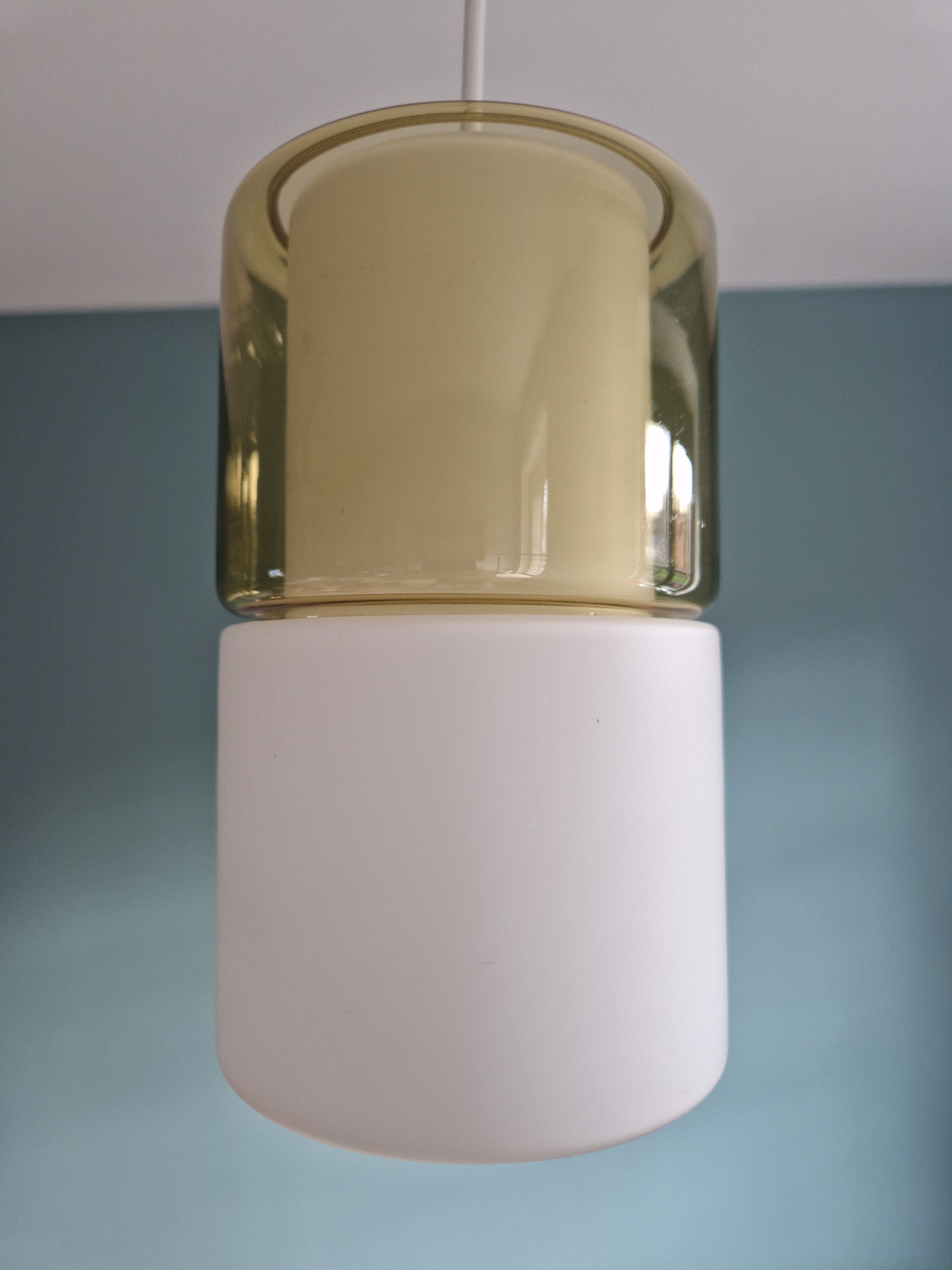 Suspension in opaline and colored glass, Peill & Putzler, 60s