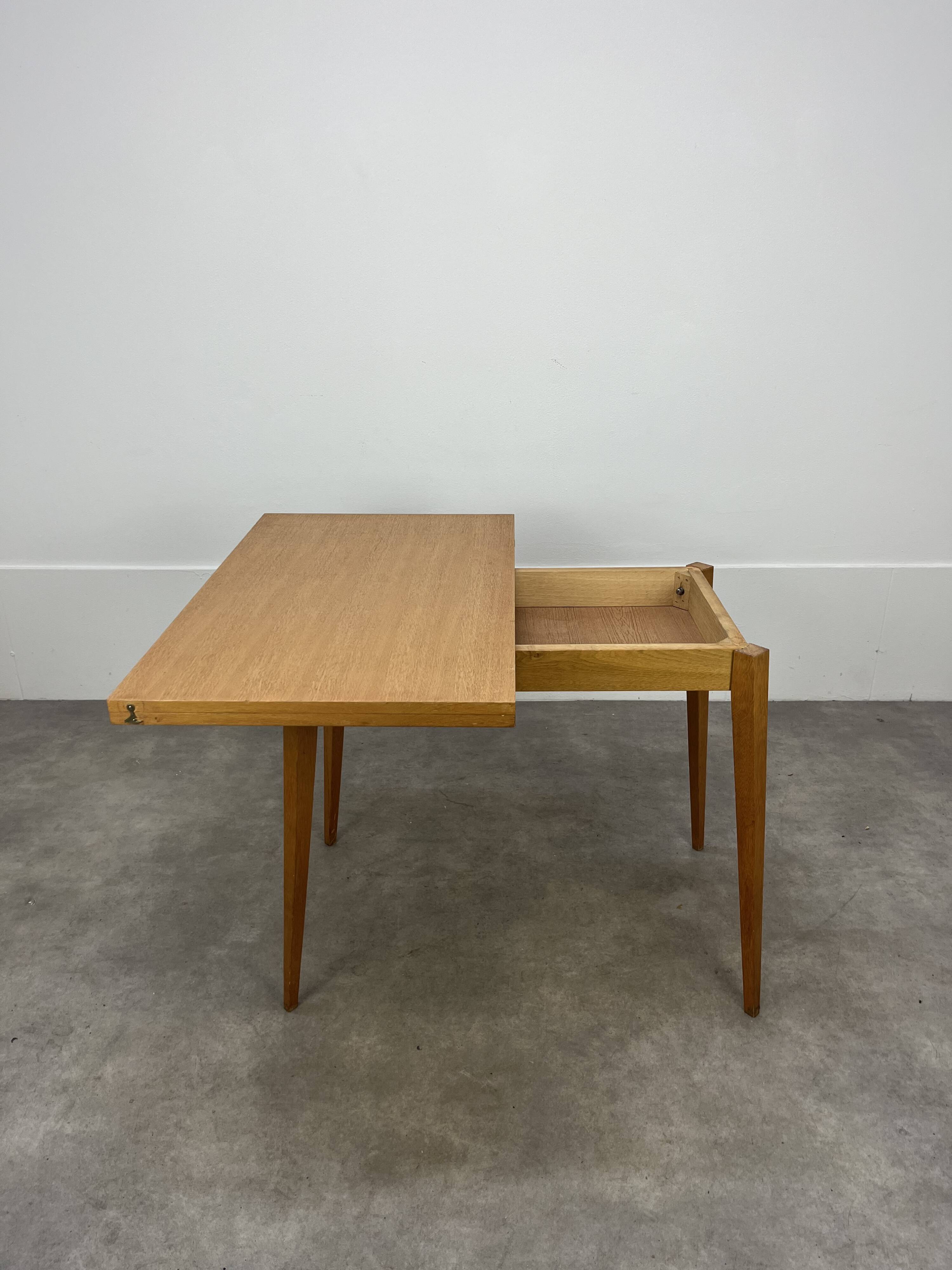 Vintage 50s compass foot portfolio table