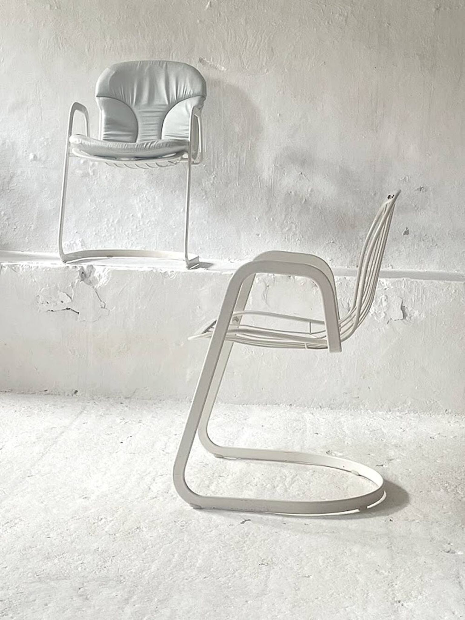 Fauteuil de salle à manger Cidue de Willy Rizzo, Italie, années 1970