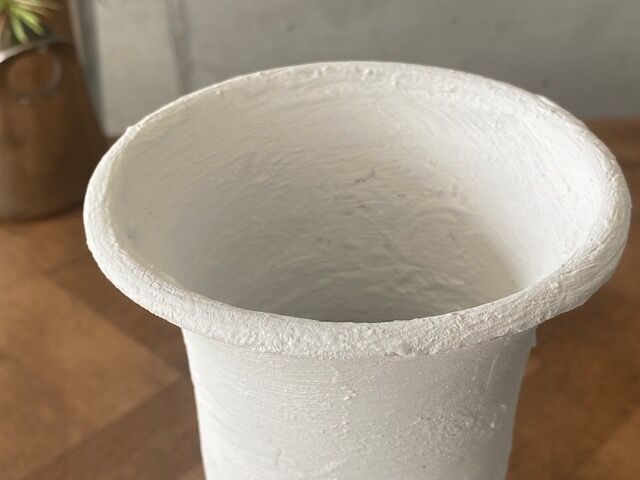 Bleached sandstone vase, 60s