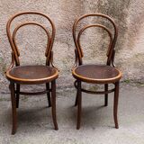 Pair of chairs bistro  Thonet model no. 18