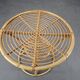 Czechoslovak Midcentury Rattan and Bamboo Side Table, 1960s