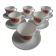 set of 6 cups and saucers vintage French tableware