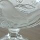 Crystal footed bowl with bird decoration – Art Deco style – H 19 cm