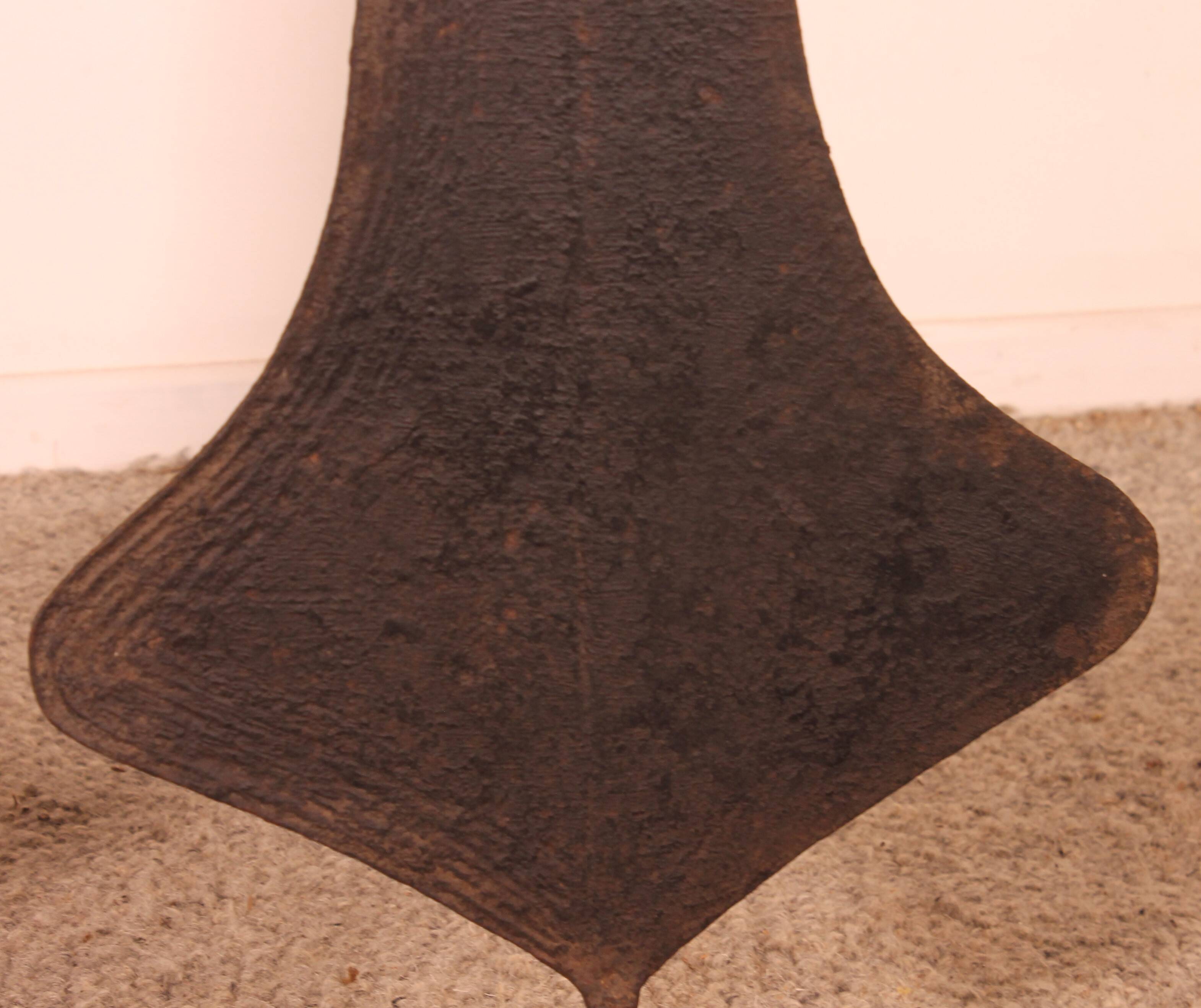 Three Topoke African Sword Coins on Base