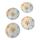 Set of 4 hollow plates Old Delft Saint Amand