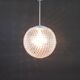 Rare glass pendant lamp designed by Rolf Krüger for Staff, Germany, 1970s.
