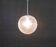 Rare glass pendant lamp designed by Rolf Krüger for Staff, Germany, 1970s.