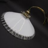 White opaline wall light