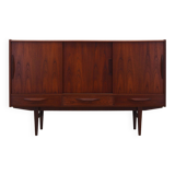 Buffet haut en teck, design danois, années 1970, fabriqué par ES Møbler