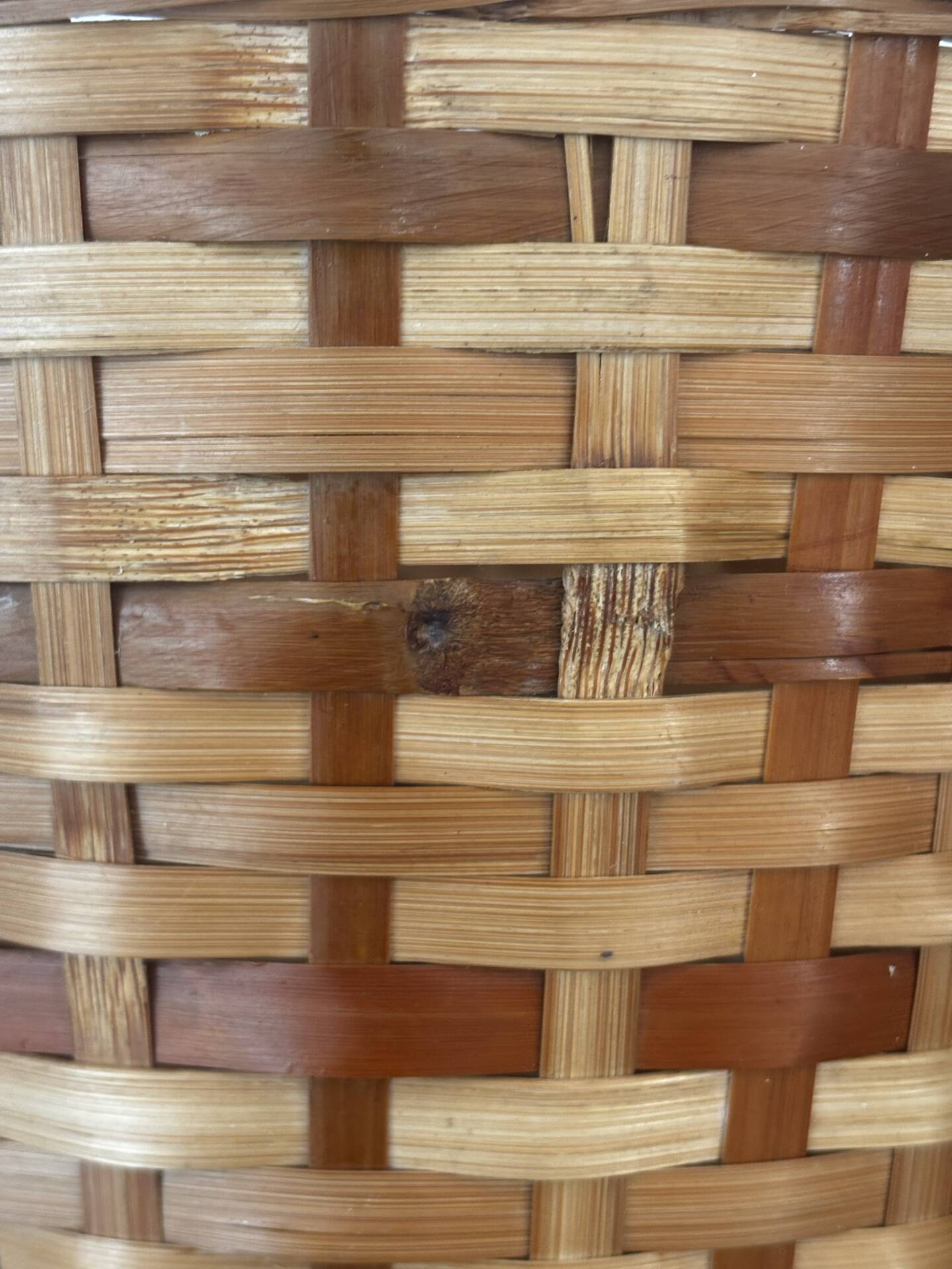 Vintage wicker basket or paper bin