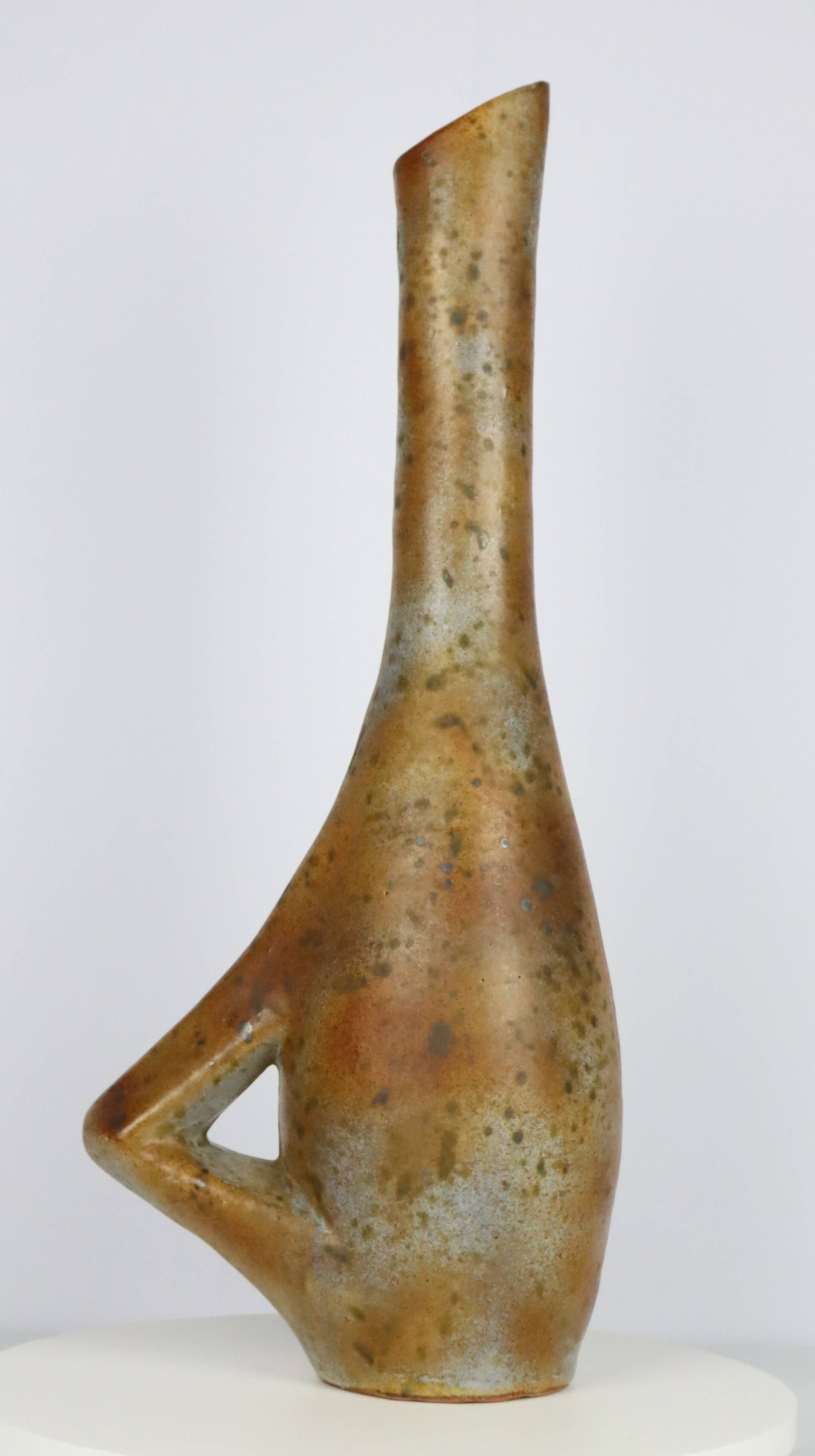 Ceramic vase by Agnès Escala Vallauris 1970