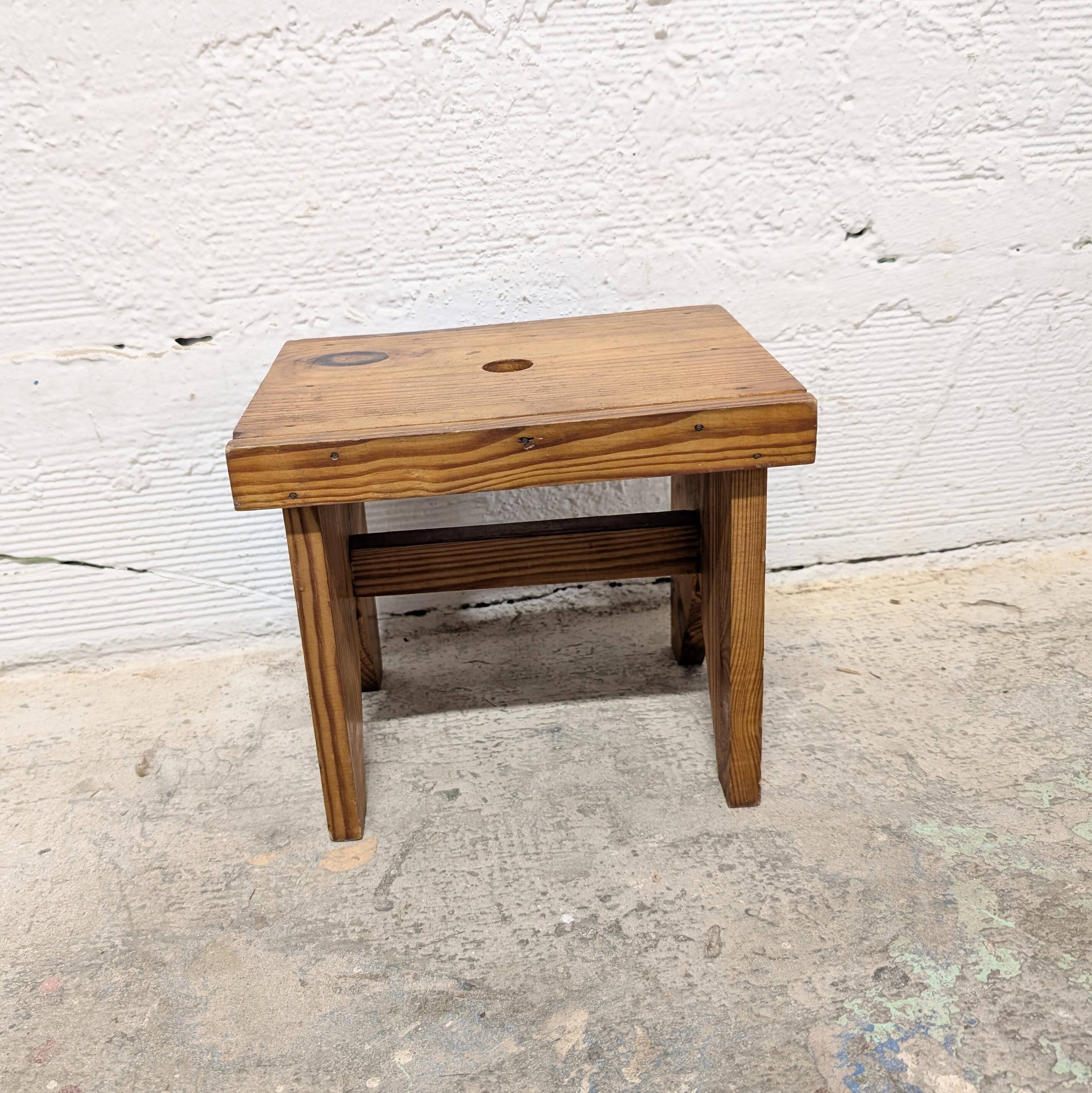 Small wooden stool / footrest