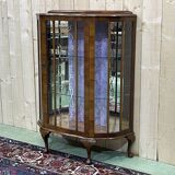 English walnut showcase from the 1930s