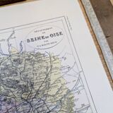 Map of Seine and Oise, printed in 1883.