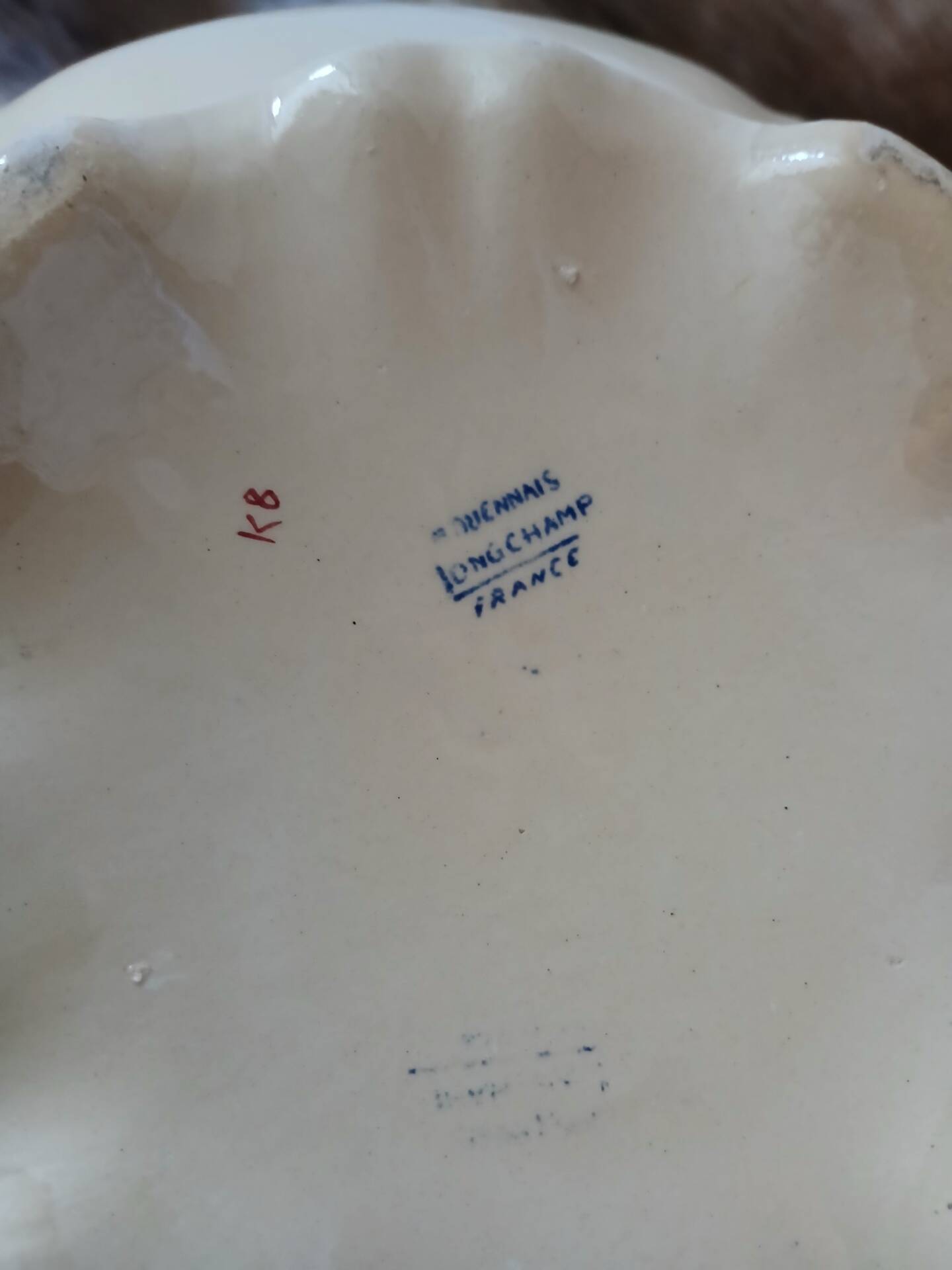 Antique "Rouennais" salad bowl from Longchamp