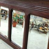 Antique beveled mirror on a wooden frame, 1930