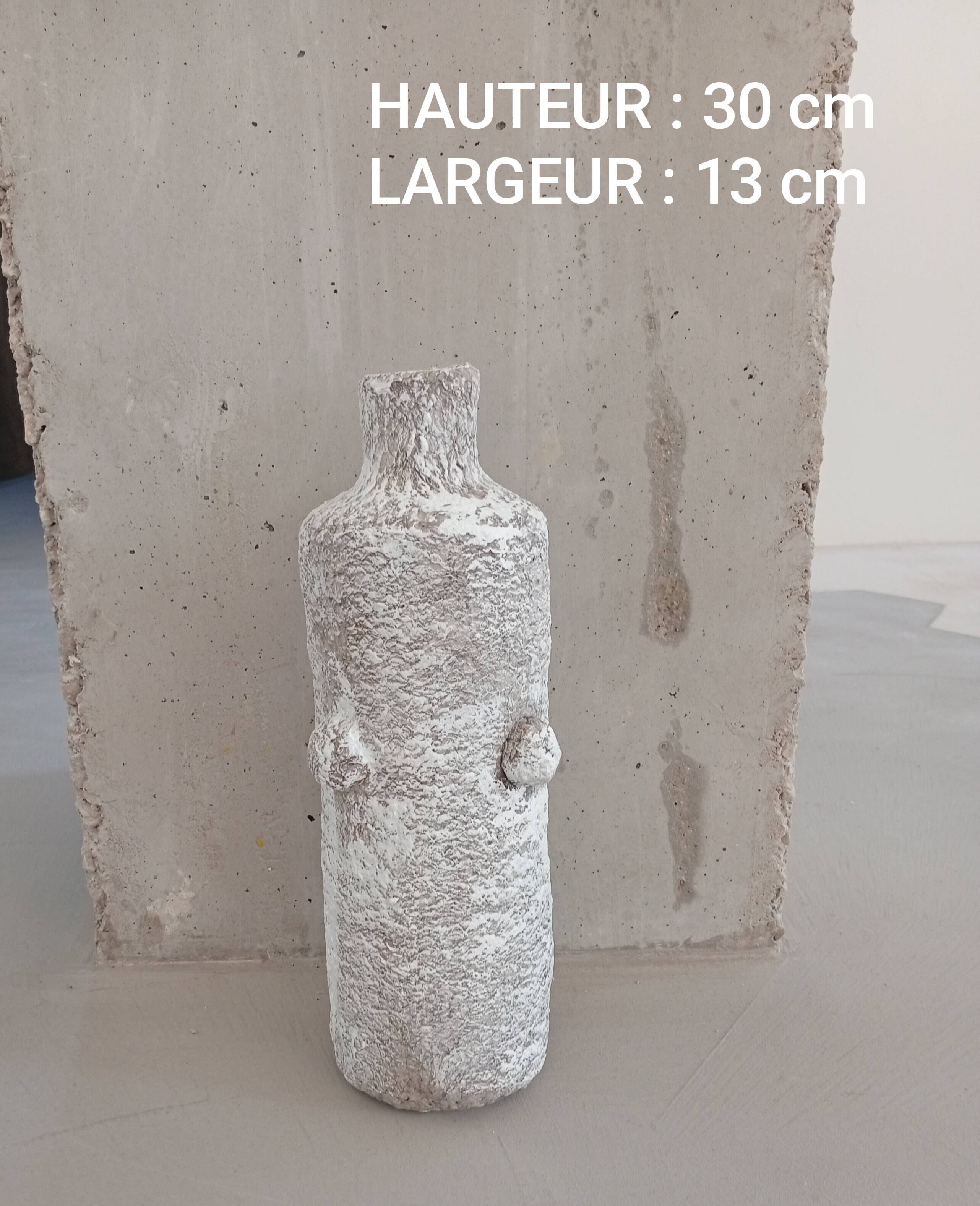 Lot de 4 vases sculpturaux esprit minéral Boho