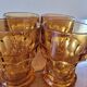 Lot de 4 verres ambrés vintage, Italy