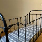 Wrought iron cot renovated with mattress