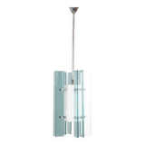 Vintage 60s chandelier in glass and plastic italian design