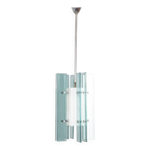 Vintage 60s chandelier in glass and plastic italian design