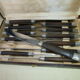 Coffret de 12 couteaux de table La Durollienne  Inox et bois