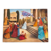 Large oil on canvas 130 × 162 cm, Presentation of the Virgin at the Temple, s