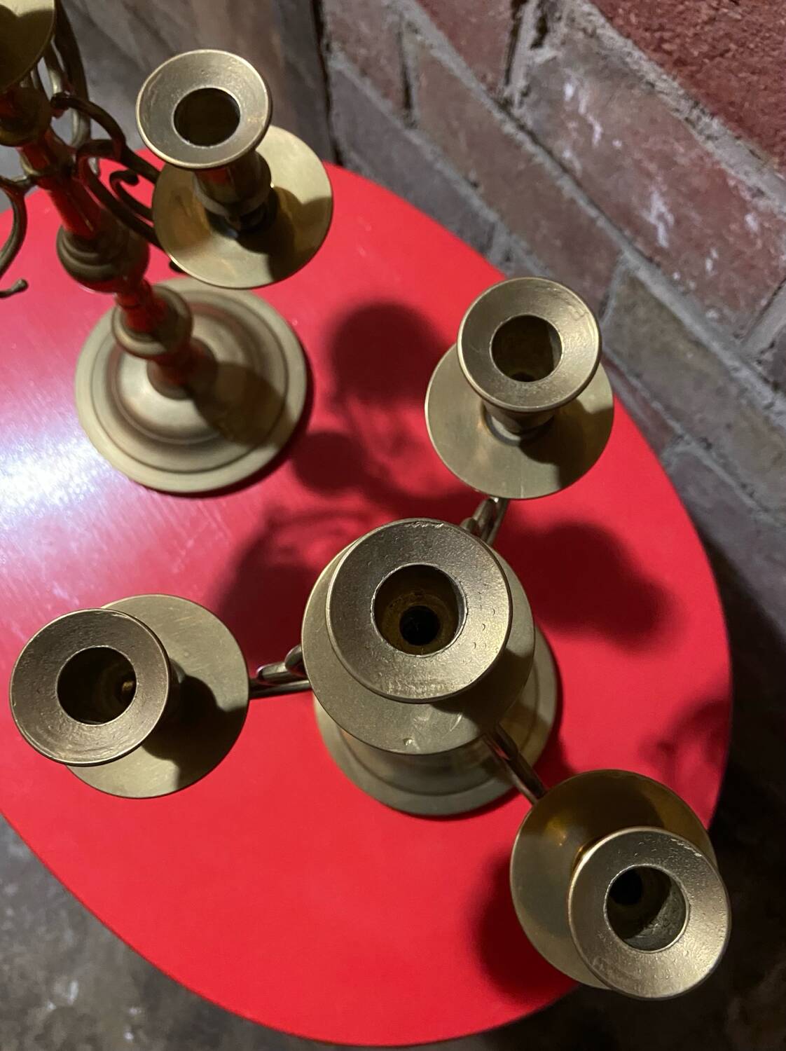 Pair of vintage brass candlesticks