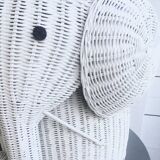 Zoomorphic straw basket