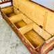 Antique painted wooden valve bench