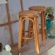 Vintage rattan and wicker bar stools