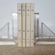 Bookends in solid methacrylate – Rare modernist design, 1980s