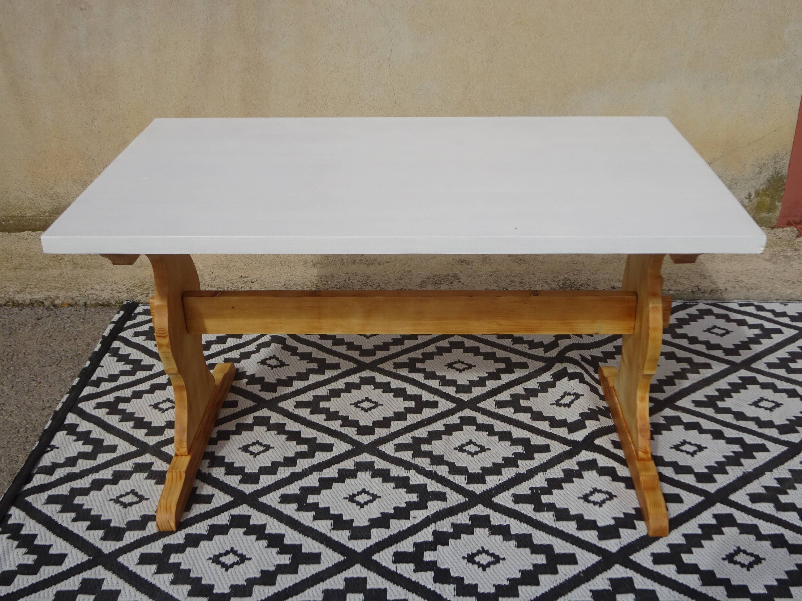 Wooden monastery table
