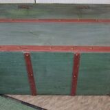 Old chest trunk wood studded