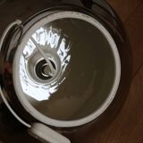 Silver ceramic lamp with shade 690mm